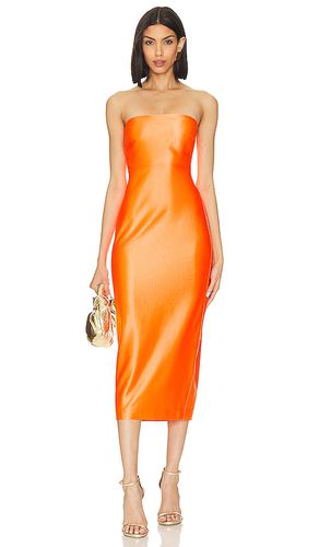 Vestido sin tirantes satén opal en color naranja talla P en - Orange. Talla P (también en S) - MILLY - Modalova