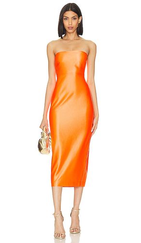 Opal Satin Strapless Dress in . Taglia P - MILLY - Modalova