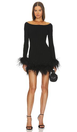 Rosette Feather Trim Mini Dress in . Taglia S - MILLY - Modalova