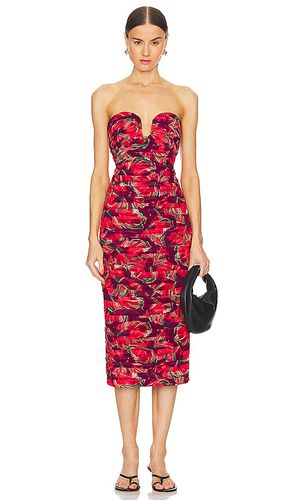 Vestido midi windmill floral en color rojo talla 2 en - Red. Talla 2 (también en 0) - MILLY - Modalova