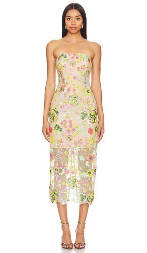 Vestido midi kait botanical petals en color beige talla 0 en - Beige. Talla 0 (también en 2, 4, 6, 8) - MILLY - Modalova