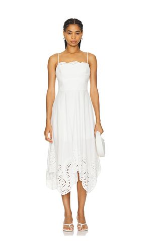 Vestido camilla en color talla 0 en - White. Talla 0 (también en 4, 6) - MILLY - Modalova