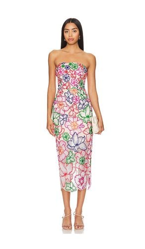 Cascading Floral Embroidered Dress in . Taglia 2, 6 - MILLY - Modalova