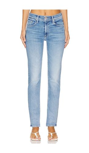 Pierna recta mid rise rider skimp en color denim claro talla 33 en - Denim-Light. Talla 33 (también en 34) - MOTHER - Modalova