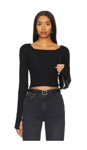 Pryderi Crop Square Neck Long Sleeve in . Size M, S, XL/1X, XS, XXL/2X - Michael Lauren - Modalova