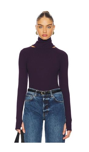 Top con cuello alto jarrett en color morado talla L en - Purple. Talla L (también en M, S, XL, XS) - Michael Lauren - Modalova