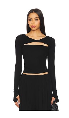 Azura knotted neck top en color talla L en - Black. Talla L (también en M, S, XS) - Michael Lauren - Modalova