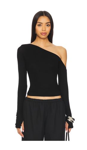 Magdaleno Long Sleeve Asymmetrical Fitted Cold Shoulder Top in . Size M, S, XL, XS - Michael Lauren - Modalova