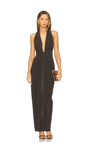 X REVOLVE Tie Front Halter Gown in . Size S. Also in M, XL - Norma Kamali - Modalova
