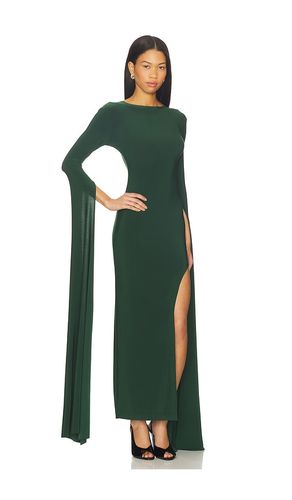 Open Back Ribbon Sleeve Wide Slit Gown in . Size S. Also in M - Norma Kamali - Modalova