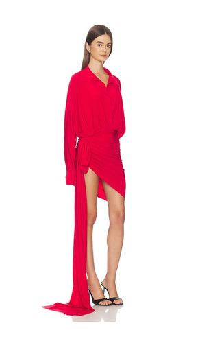 Oversized Shirt Side Drape Dress With Bow in . Size XS. Also in S, M, L, XL - Norma Kamali - Modalova