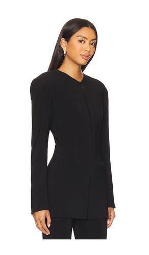Long Sleeve Shoulder Pad V Neck Zip Front Jacket in . Size XS. Also in M - Norma Kamali - Modalova