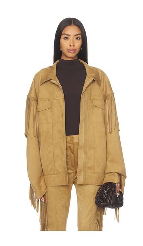 Fringe Oversized Jean Jacket in . Size L. Also in M, XS - Norma Kamali - Modalova