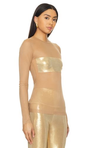 Long Sleeve Crewneck Dash Applique Top in . Taglia M. Also in S - Norma Kamali - Modalova