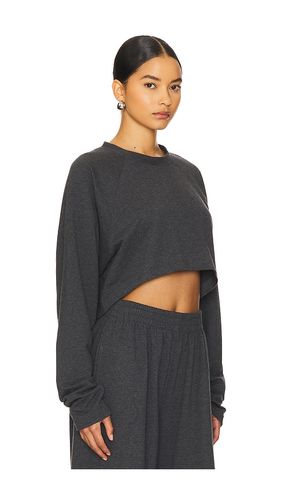 Oversized Raglan Sleeve Cropped Top in . Size L. Also in M, XL - Norma Kamali - Modalova