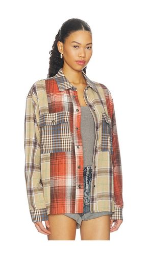 Essential Patchwork Flannel Shirt in . Size XS. Also in S, M, L, XL - One Teaspoon - Modalova