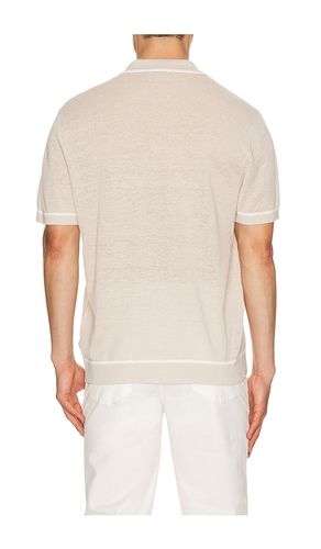 Linen Johnny Collar Polo in . Size M. Also in L - onia - Modalova