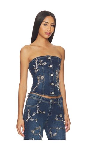 Nova Embellished Denim Top in . Size S. Also in XS, M - OW Collection - Modalova