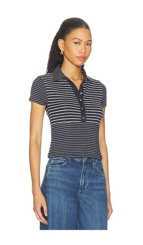 The Knit Button Stripe Polo Tee in . Size XXS. Also in S, M - Rag & Bone - Modalova