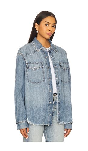 Distressed Western Shirt in . Size M. Also in S, XS - RE/DONE - Modalova