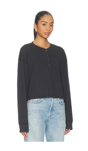 Boxy Waffle Henley Top in . Size L. Also in XS - RE/DONE - Modalova