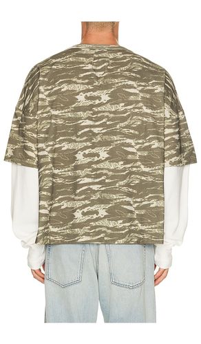 Tiger Camo Double Layer Tee in . Size S. Also in M, L, XL/1X, XXL/2X - Rhude - Modalova