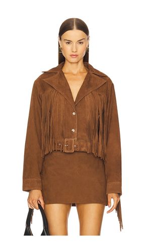 Vonda Suede Jacket in . Size L. Also in M, S, XS - retrofete - Modalova