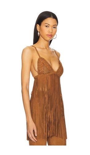 Jacinta Suede Fringe Bra in . Size M. Also in S, L - retrofete - Modalova