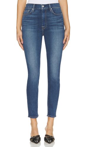 High waist ankle skinny in color blue size 26 in - Blue. Size 26 (also in 27, 28, 31, 32) - 7 For All Mankind - Modalova
