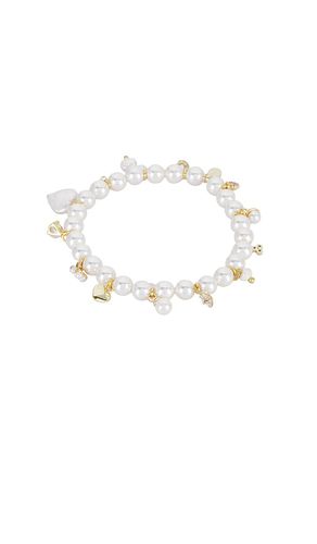 Brazalete stephanie's charms pearl en color ivory talla all en - Ivory. Talla all - SHASHI - Modalova