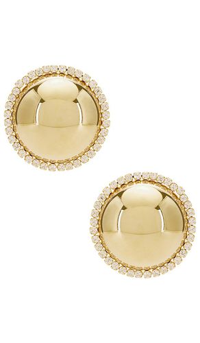 Gold Dome Pave Earring in - SHASHI - Modalova