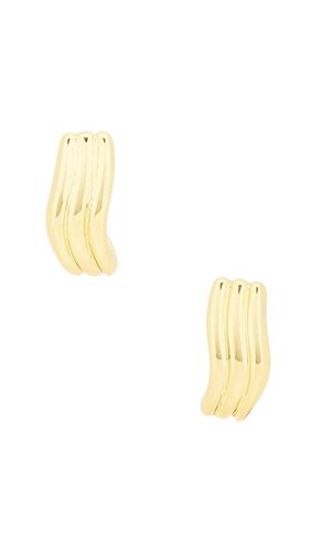 Odyssey Striated Hoop Earring in - SHASHI - Modalova