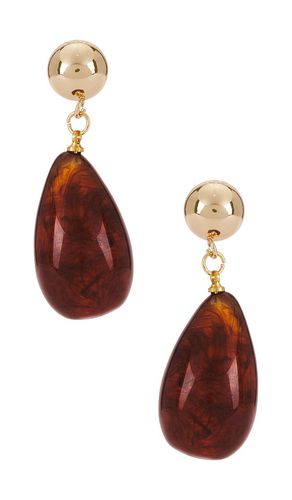 Pendientes largos stables en color burgundy talla all en Ámbar - Burgundy. Talla all - SHASHI - Modalova