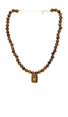 Gemstone Tiger Eye Pendant Necklace in - SHASHI - Modalova