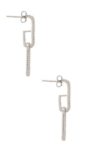 Staple Pave Earring in - SHASHI - Modalova