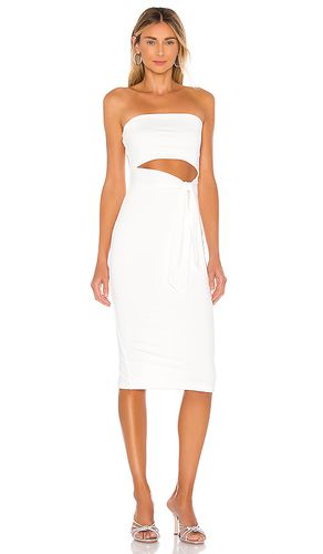 Vestido midi ajustado sheyla en color talla L en - White. Talla L (también en M, S, XL, XXS) - superdown - Modalova