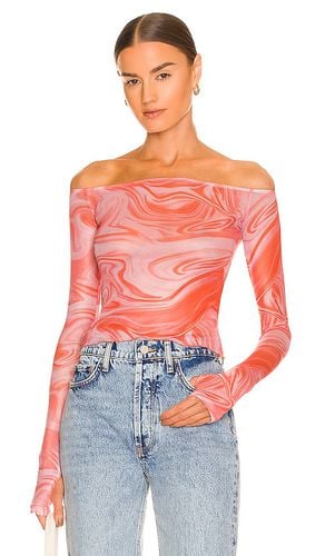 Emmie off shoulder top en color durazno talla S en - Peach. Talla S (también en XS, XXS) - superdown - Modalova