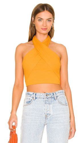 Amelie wrap top en color talla M en - Orange. Talla M (también en S) - superdown - Modalova