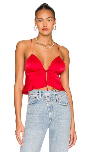 Isla satin top en color talla L en - Red. Talla L (también en M, S, XL, XS, XXS) - superdown - Modalova