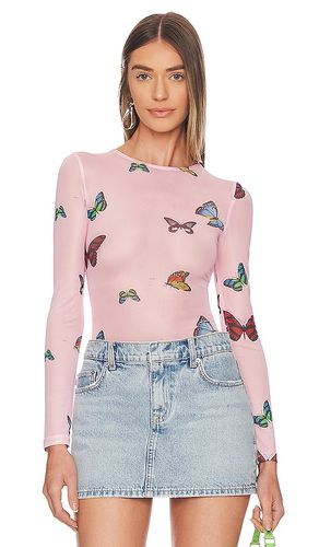 Ari Butterfly Mesh Top in . Size XS, XXS - superdown - Modalova