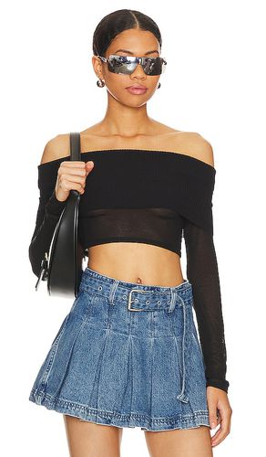 Camille off shoulder top en color talla L en - Black. Talla L (también en M, XS) - superdown - Modalova