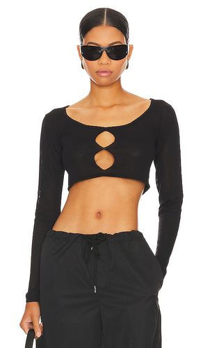 Jasmina knit top en color talla L en - Black. Talla L (también en M, S) - superdown - Modalova