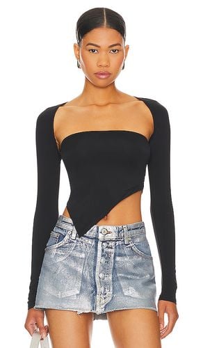 Dax shrug top en color talla L en - Black. Talla L (también en M, S) - superdown - Modalova