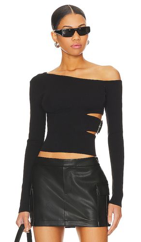 Romina long sleeve top en color talla L en - Black. Talla L (también en M, S) - superdown - Modalova