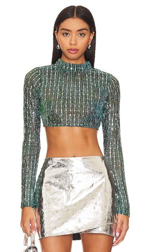 Sia crop top en color talla L en - Teal. Talla L (también en M, S, XS) - superdown - Modalova