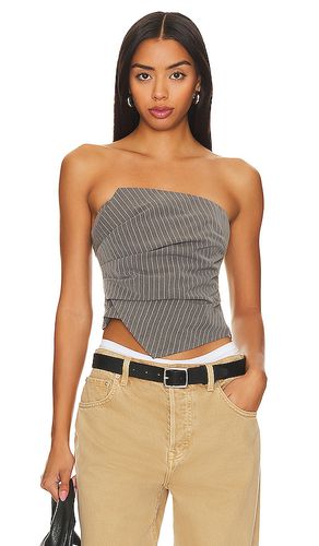 Rianna strapless top en color gris talla L en - Grey. Talla L (también en M, S, XS) - superdown - Modalova