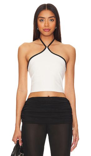 Sirena contrast halter top en color talla L en - White. Talla L (también en M, S, XL) - superdown - Modalova