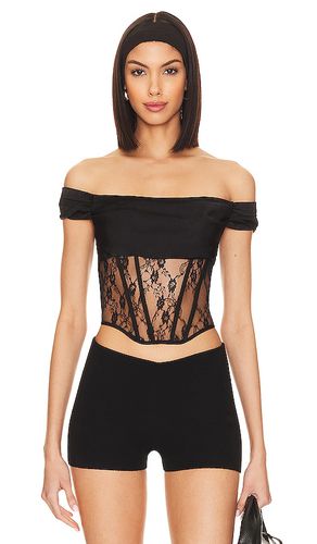 Maxine corset top en color talla L en - Black. Talla L (también en M, S, XL, XS, XXS) - superdown - Modalova