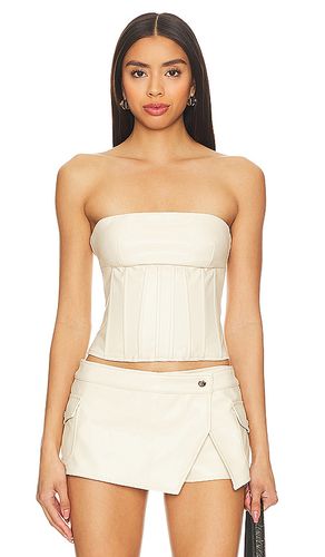 Odessa corset top en color crema talla M en - Cream. Talla M (también en S) - superdown - Modalova