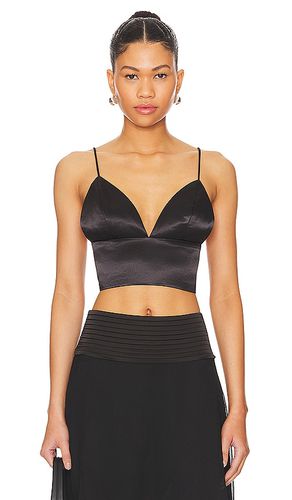 Gene satin top en color talla L en - Black. Talla L (también en M, S, XS) - superdown - Modalova